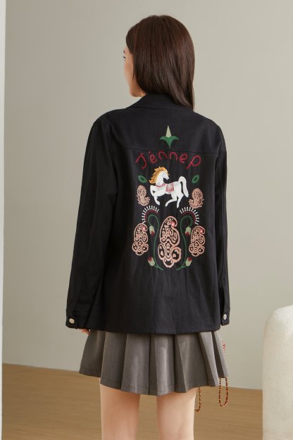 Embroidered Heavy Craft Thin Jacket ECW2532