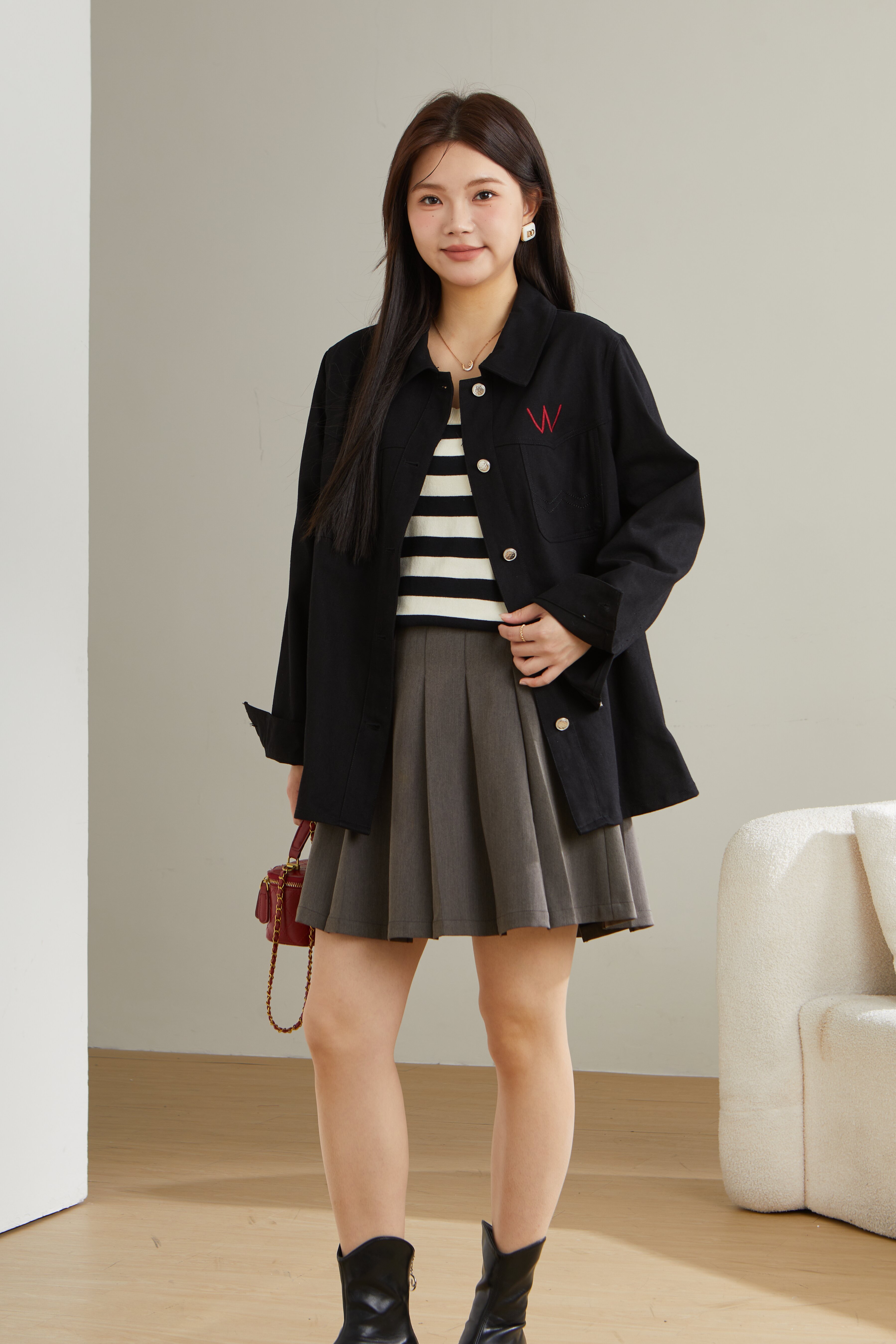 Embroidered Heavy Craft Thin Jacket ECW2532