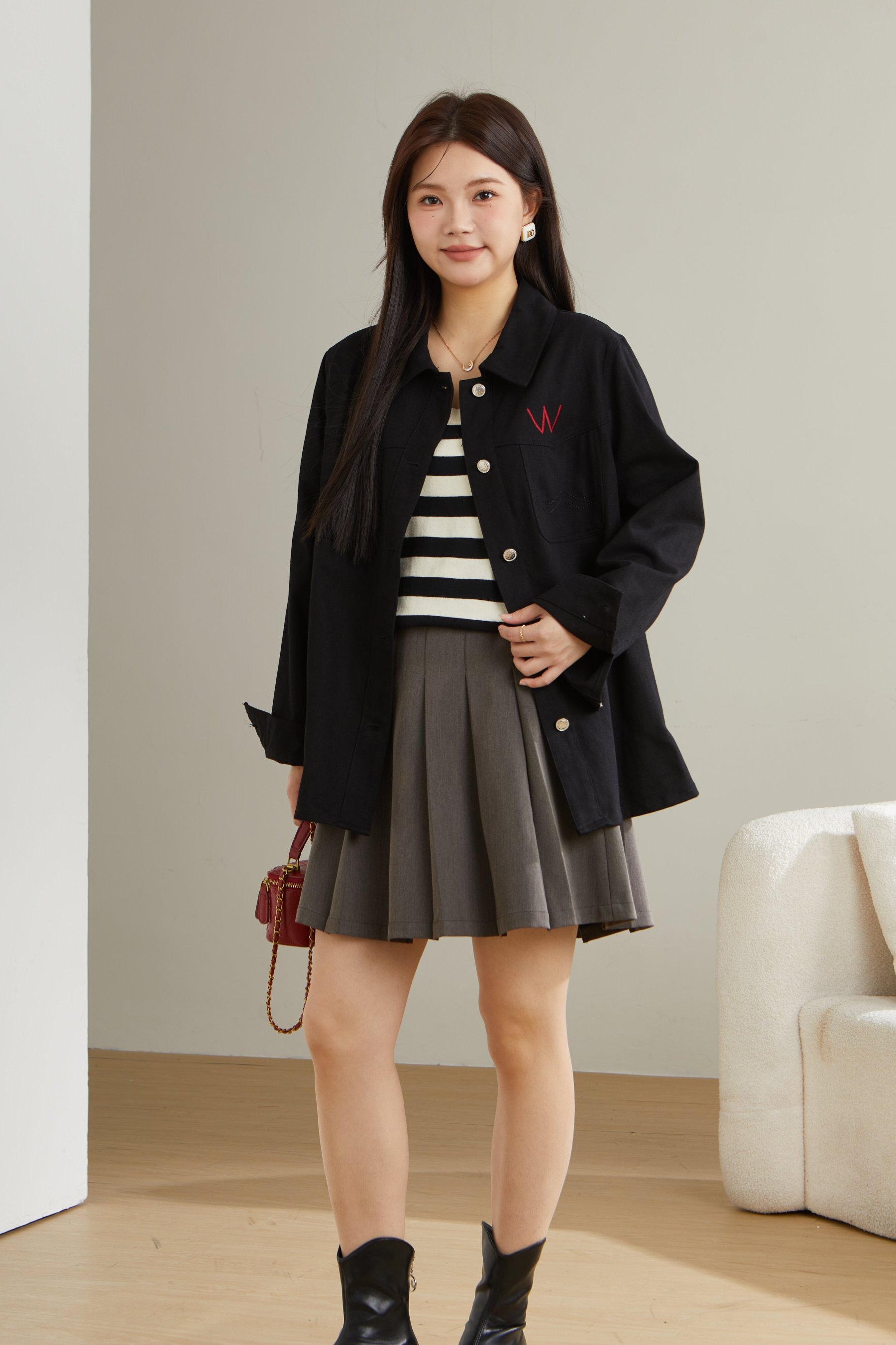 Embroidered Heavy Craft Thin Jacket ECW2532