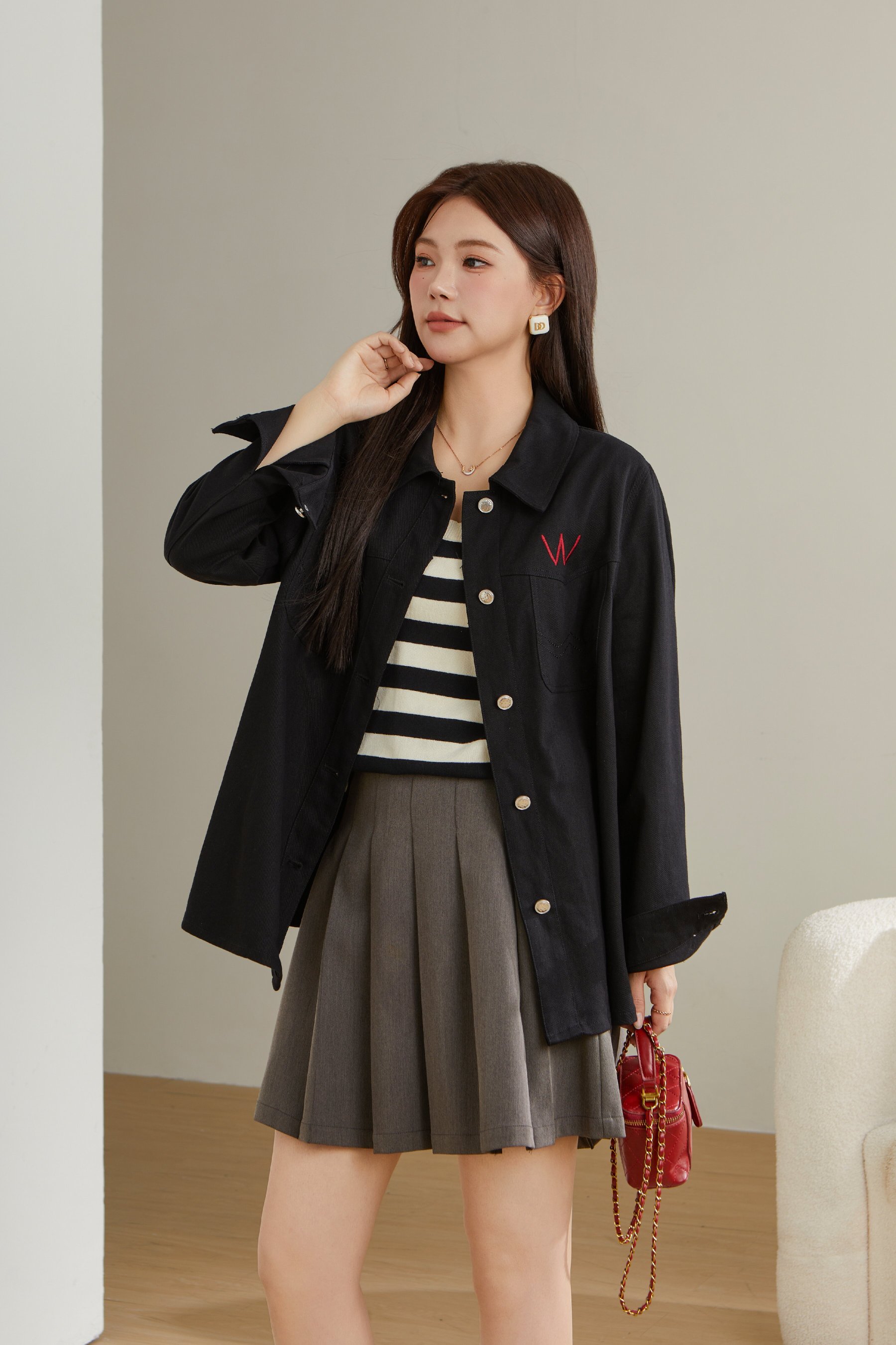 Embroidered Heavy Craft Thin Jacket ECW2532