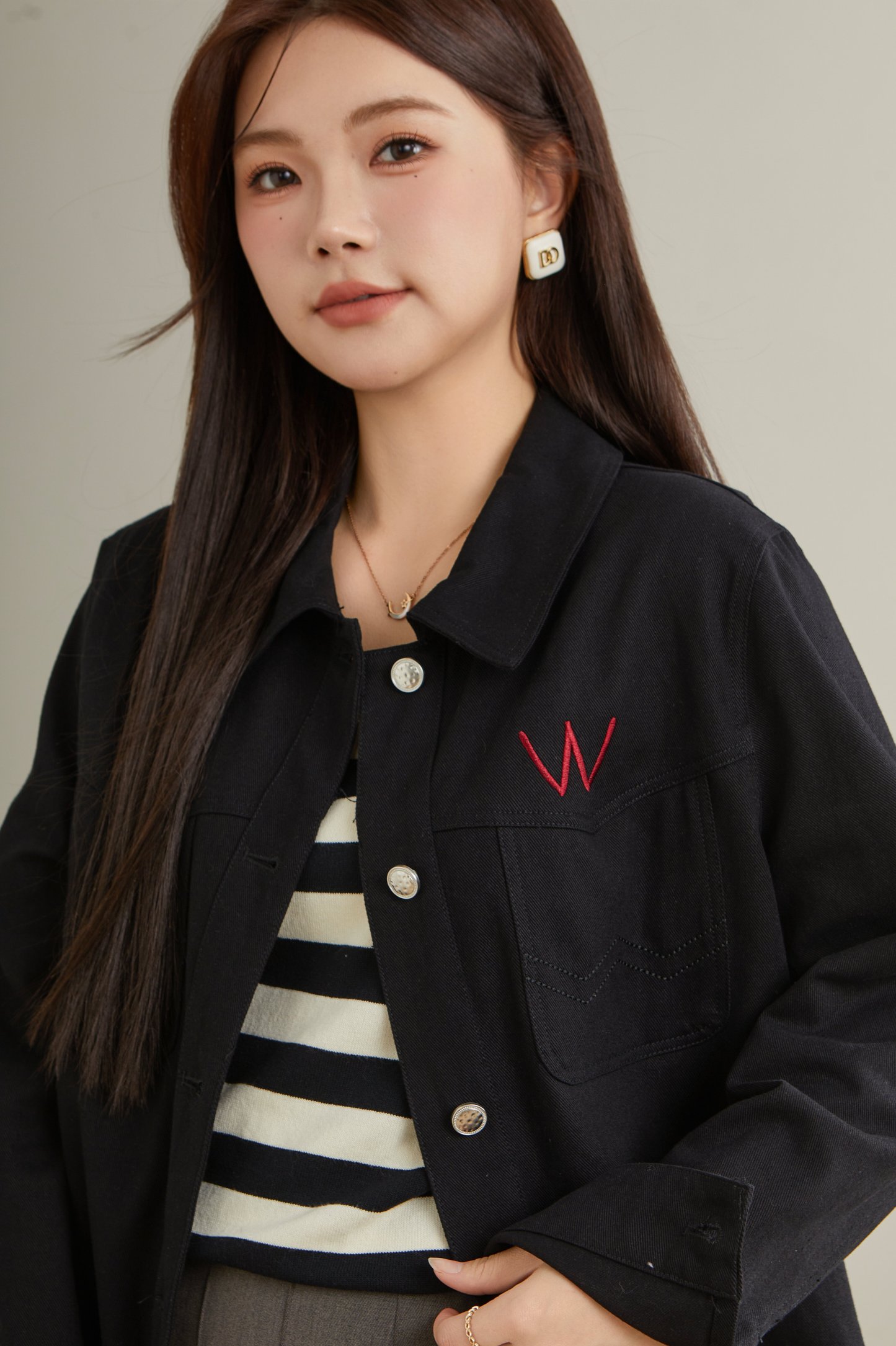 Embroidered Heavy Craft Thin Jacket ECW2532