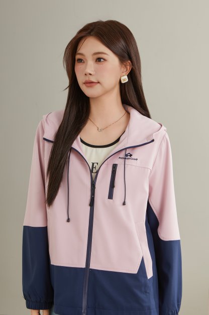 Color Contrast Patchwork Jacket Coat Ddw2107