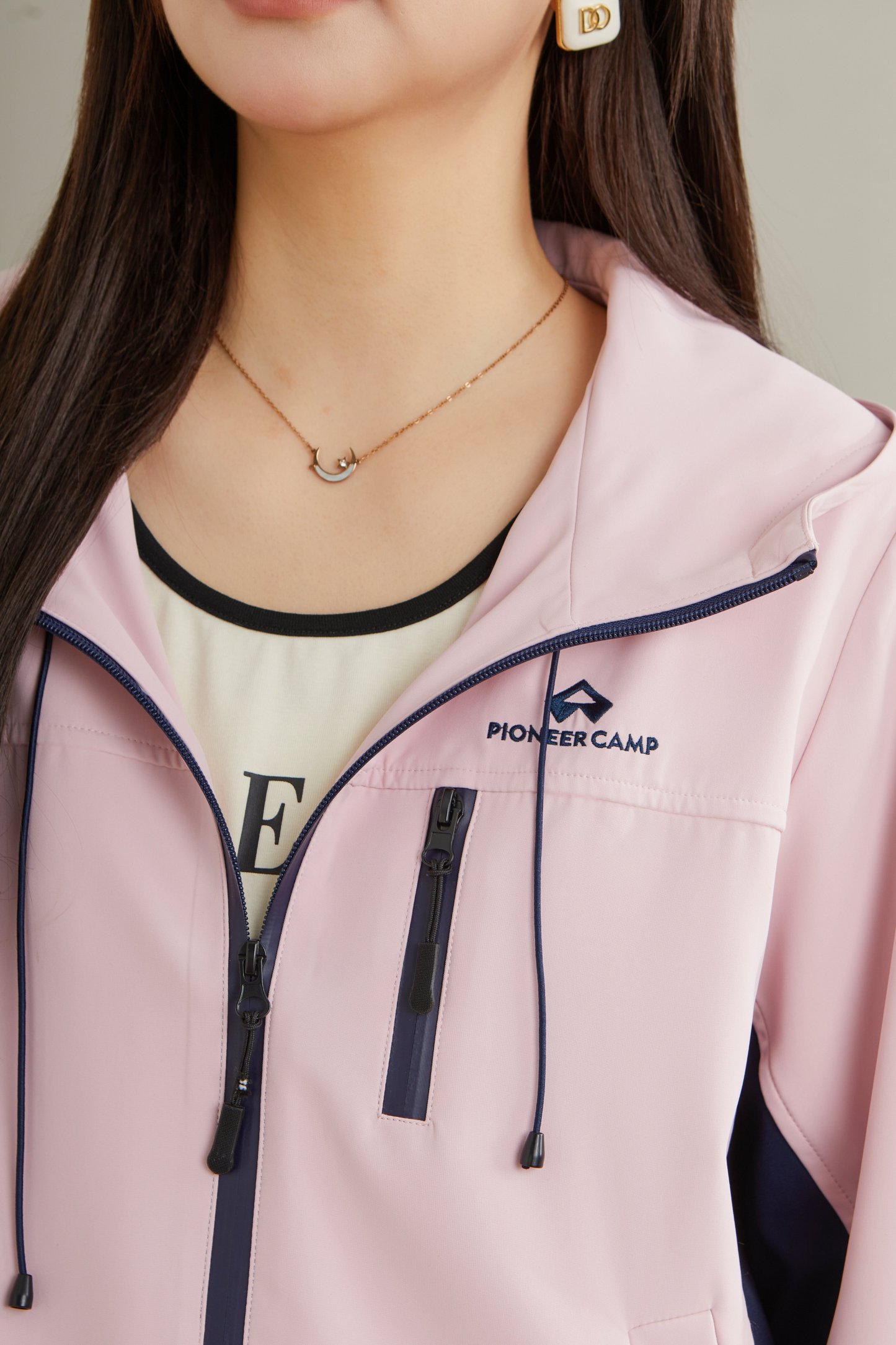 Color Contrast Patchwork Jacket Coat Ddw2107