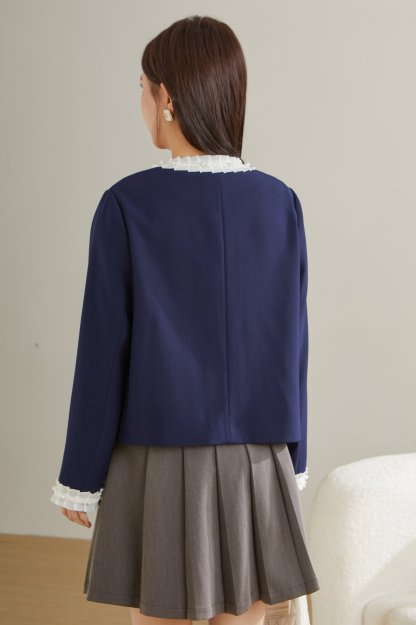 Lace Patchwork Blazer ECW2512