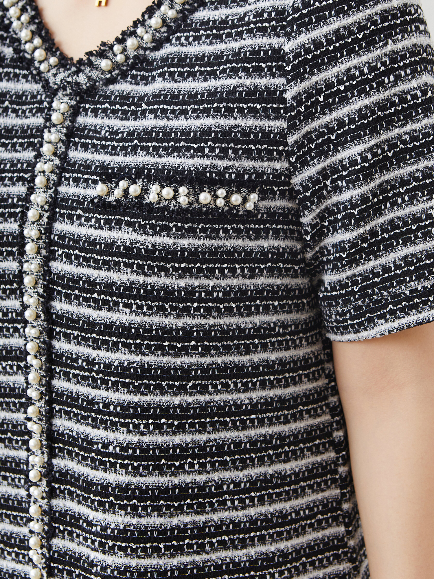 V-neck Puff Sleeve All-Match Dress Exq2915