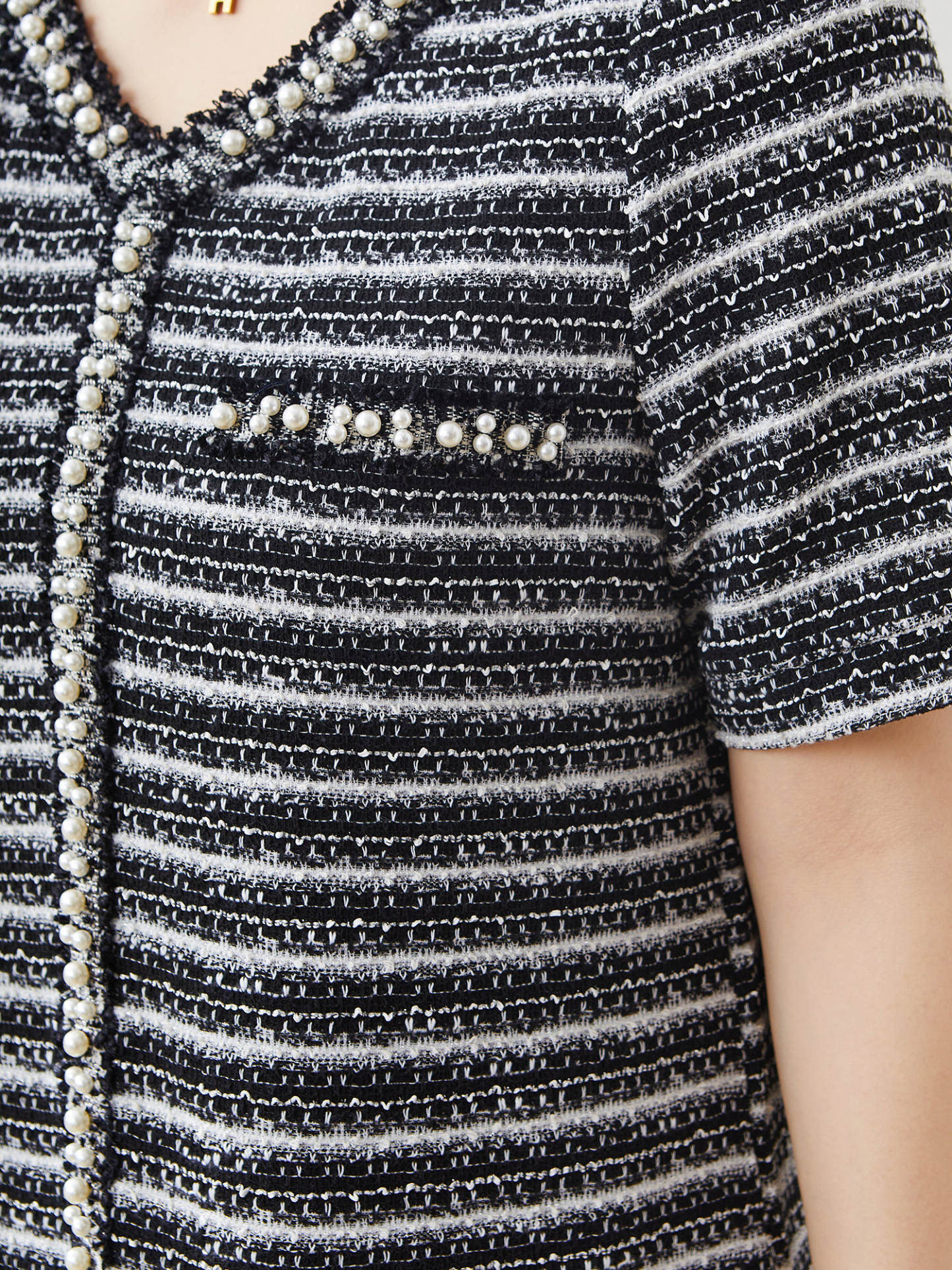 V-neck Puff Sleeve All-Match Dress Exq2915