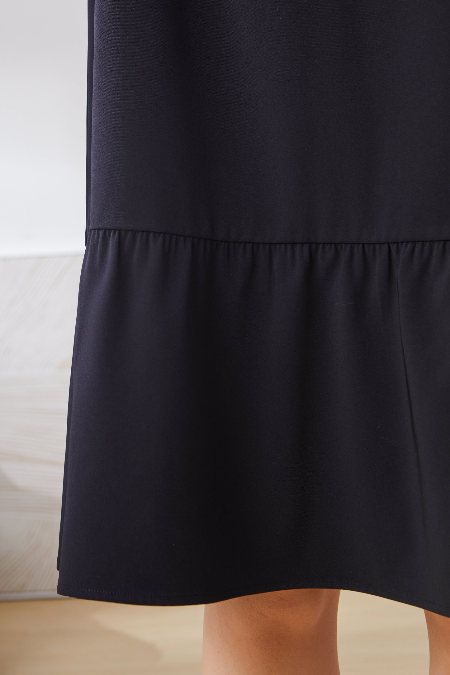 Ruffled Color-Block Patchwork Dress EXQ2996