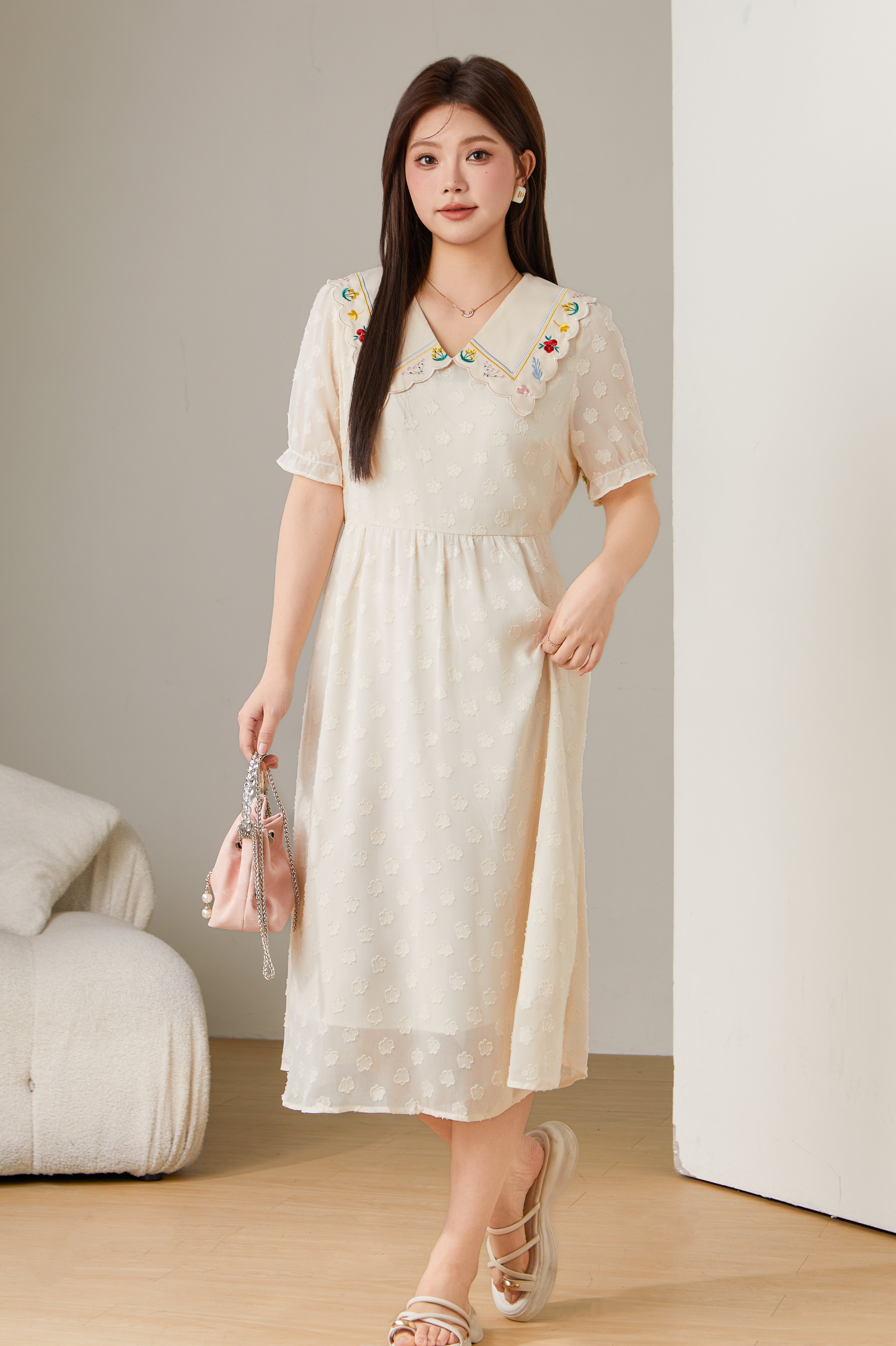 French Style Doll Collar Dress DXQ1512