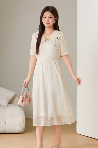 French Style Doll Collar Dress DXQ1512