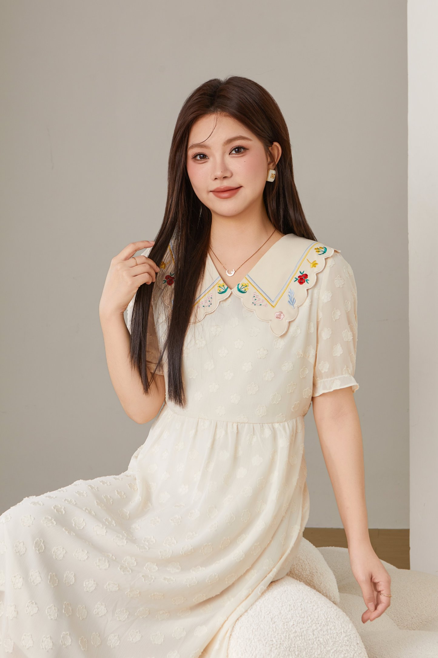 French Style Doll Collar Dress DXQ1512