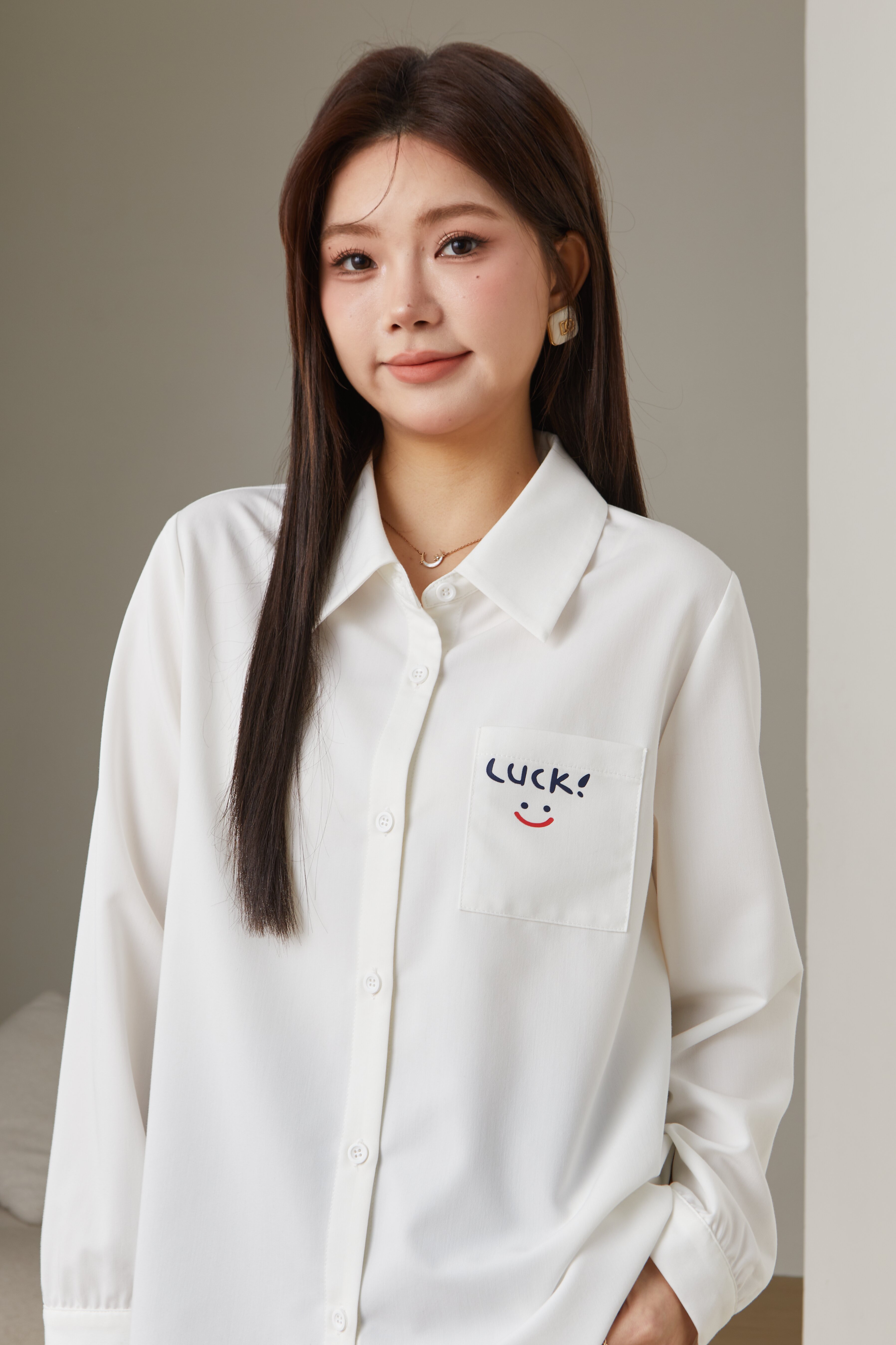 Cartoon Print Shirt Cardigan Top ECA2587