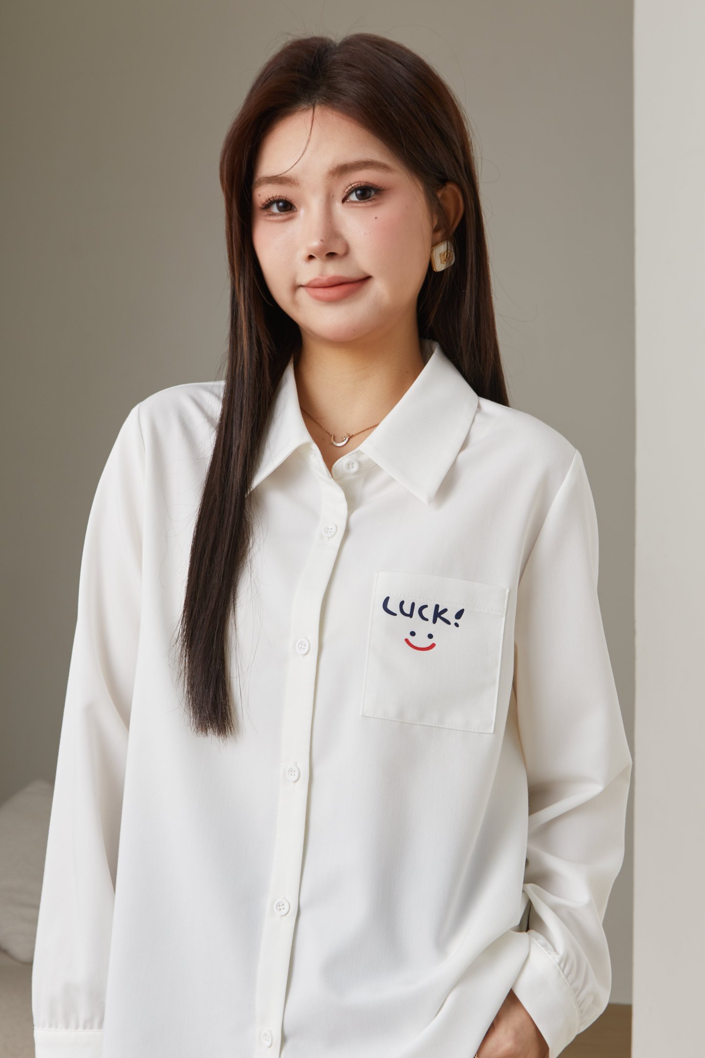 Cartoon Print Shirt Cardigan Top ECA2587