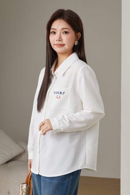 Cartoon Print Shirt Cardigan Top ECA2587