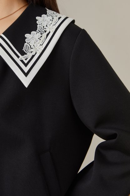 Lace collar jacket ECW2593