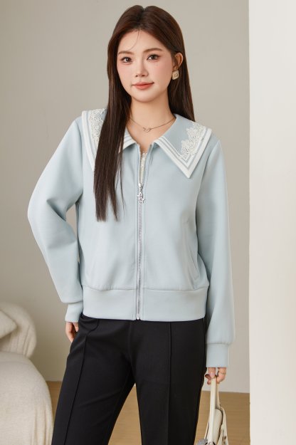 Lace collar jacket ECW2593