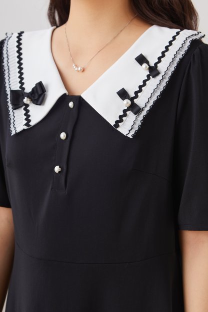 Hepburn Style Retro Temperament Dress Exq2950