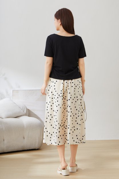 Spliced Three-Dimensional Flower Top EXZ5282