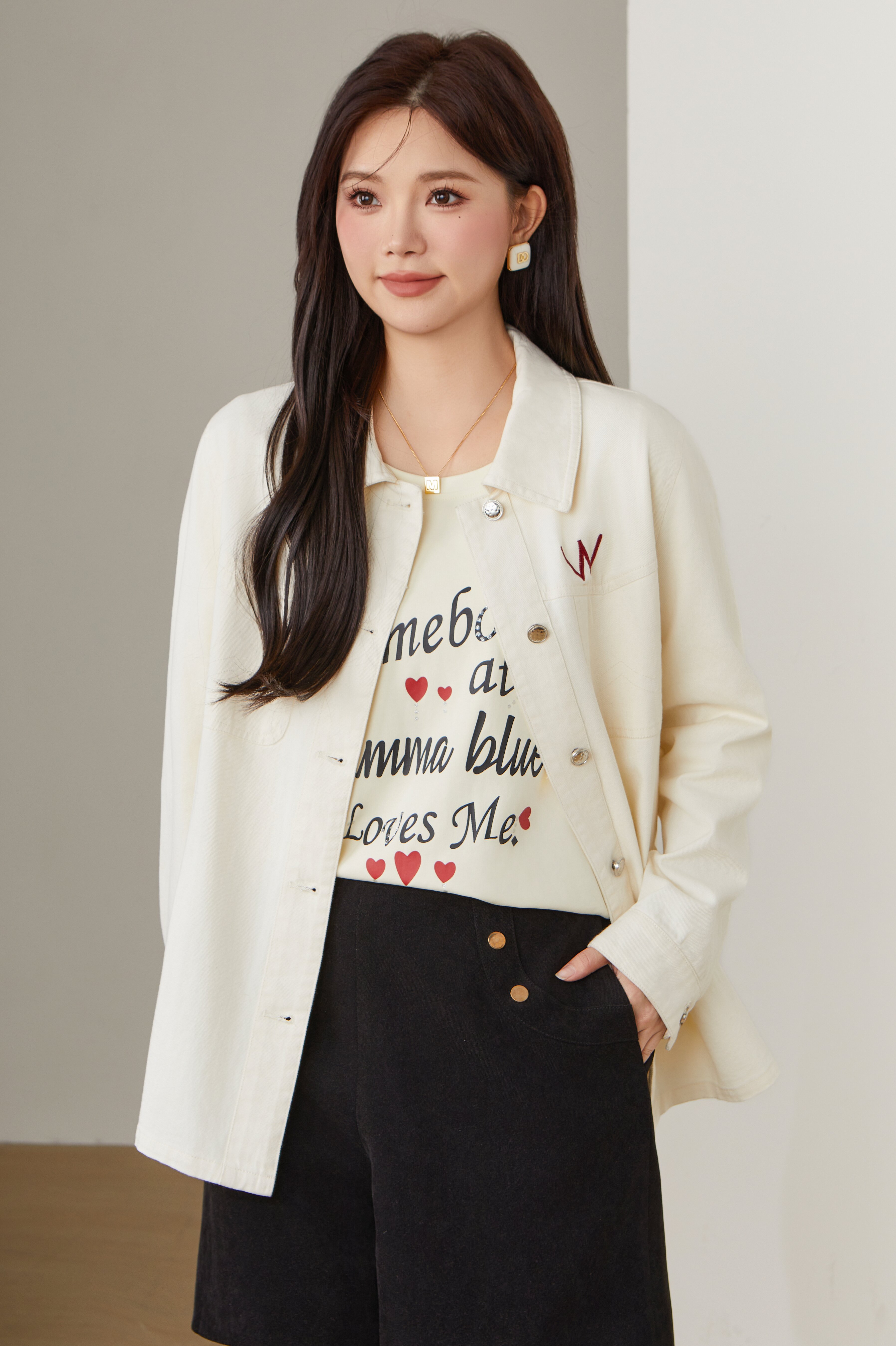 Embroidered Heavy Craft Thin Jacket ECW2532