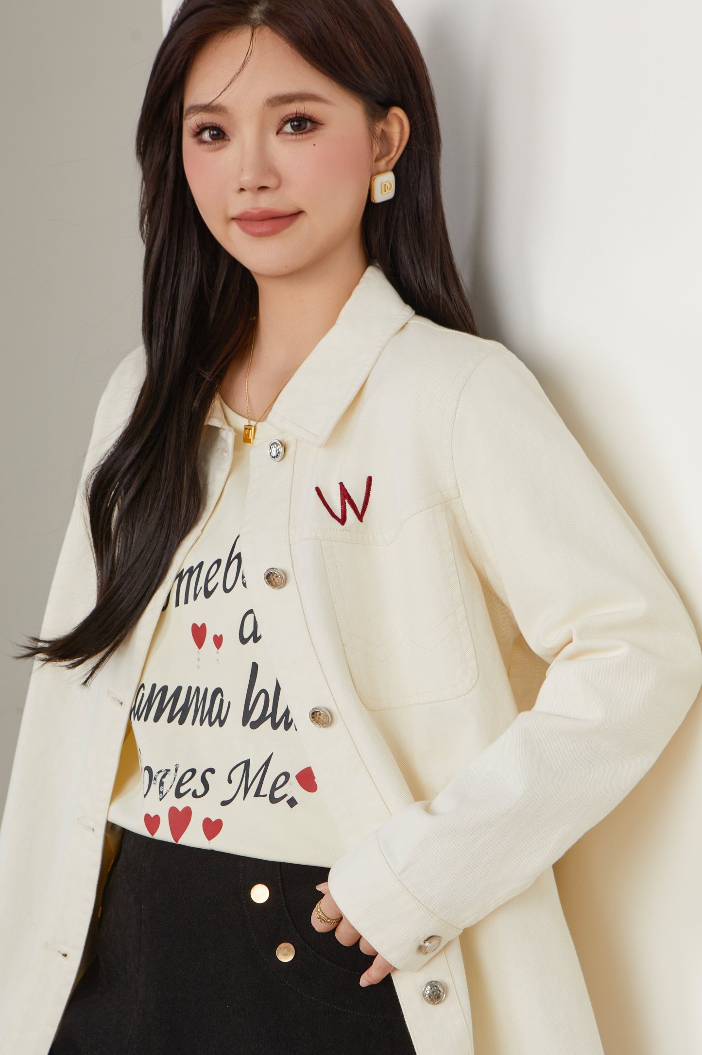 Embroidered Heavy Craft Thin Jacket ECW2532