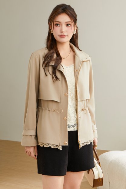 Lace patchwork waistcoat DDW2138