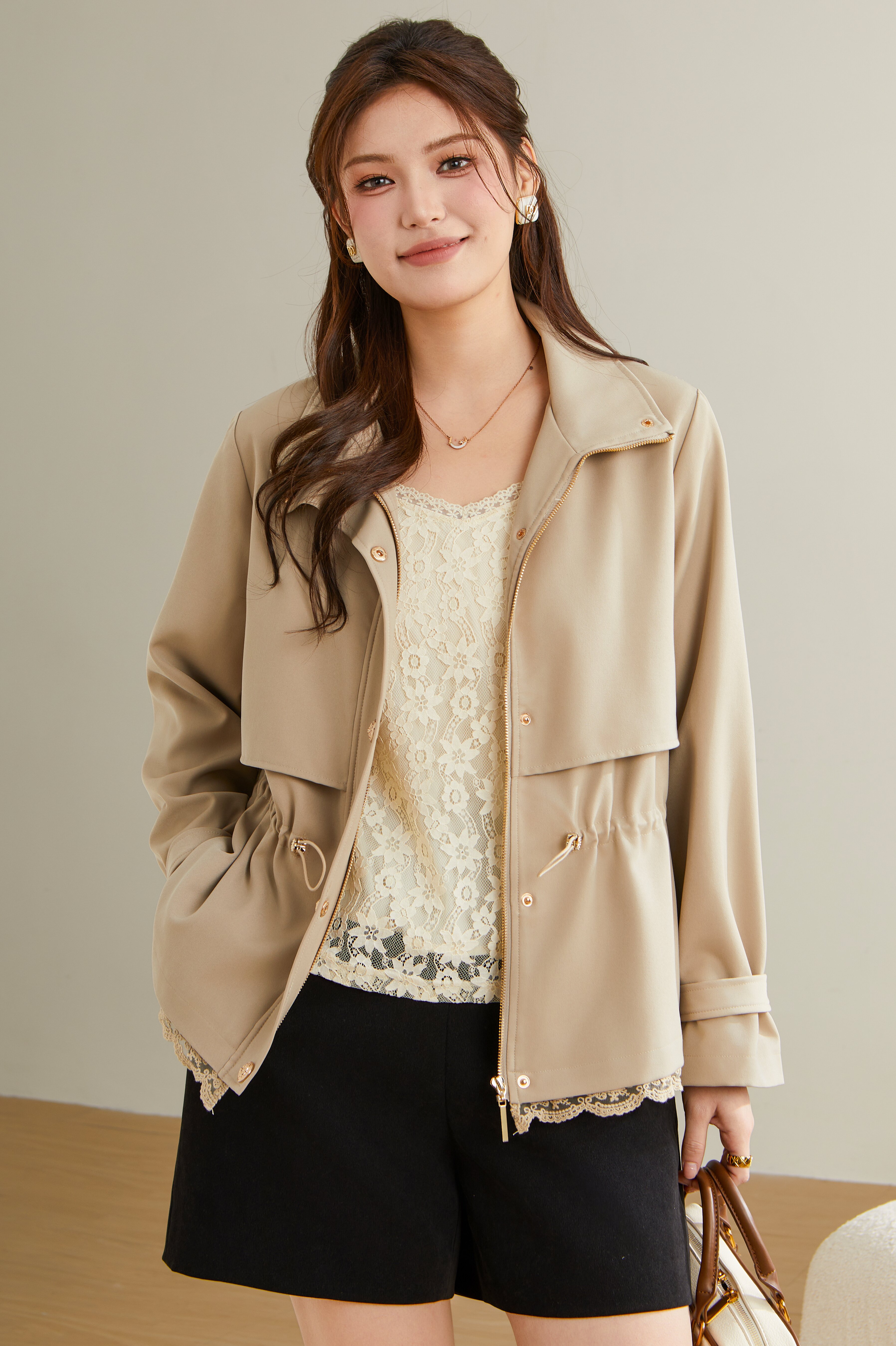 Lace patchwork waistcoat DDW2138