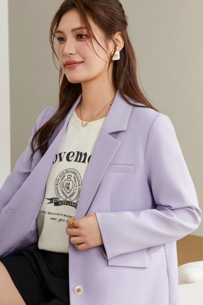 Double Button Notch Lapel Blazer DDW1953