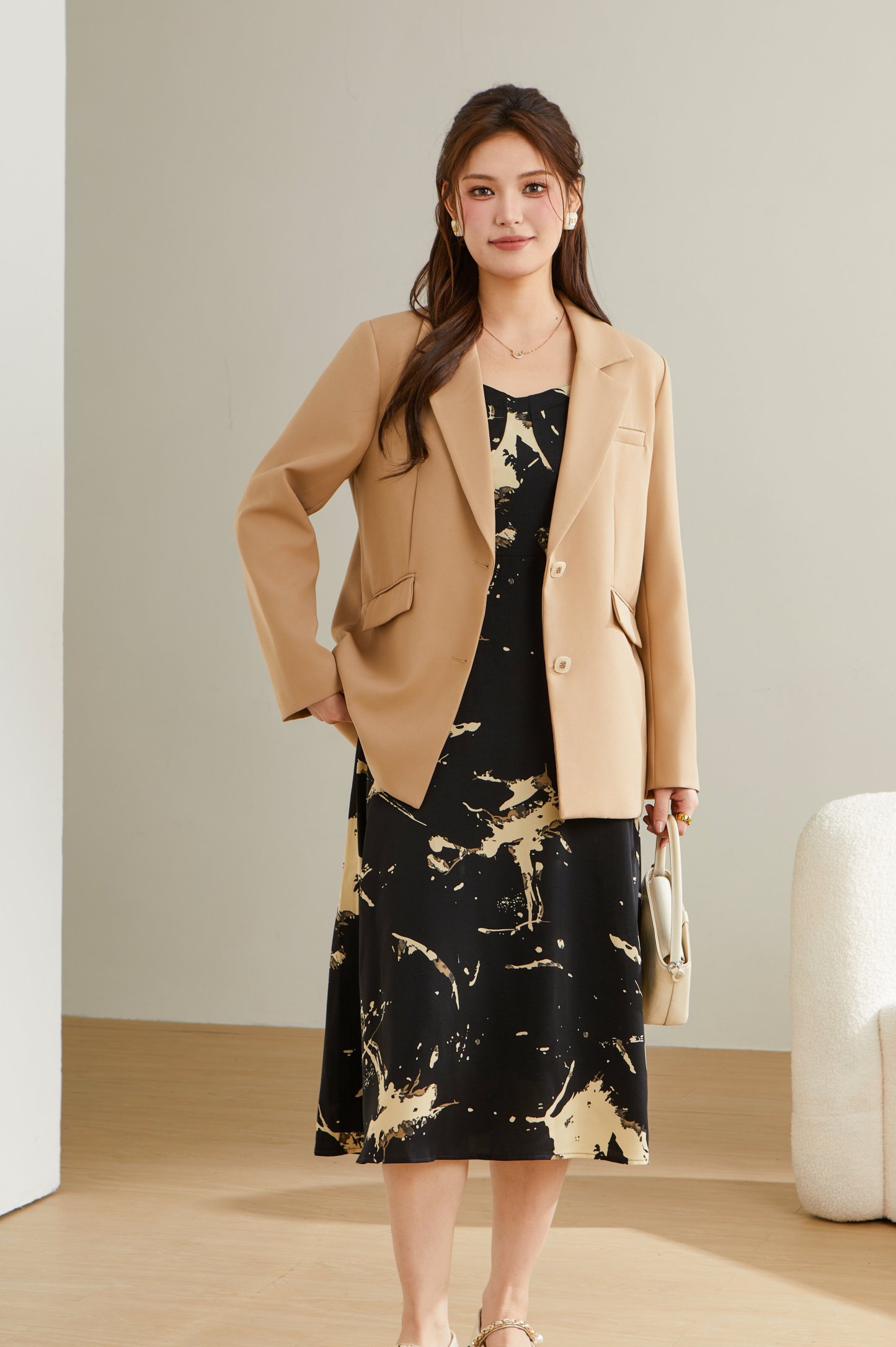 Double Button Notch Lapel Blazer DDW1953