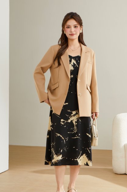 Double Button Notch Lapel Blazer DDW1953