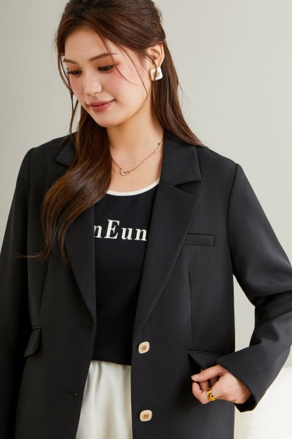 Double Button Notch Lapel Blazer DDW1953