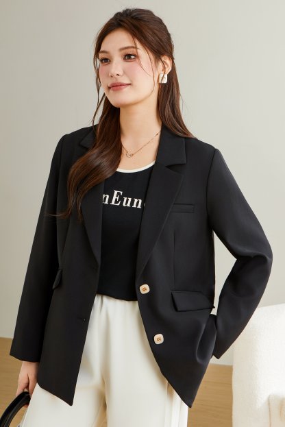 Double Button Notch Lapel Blazer DDW1953