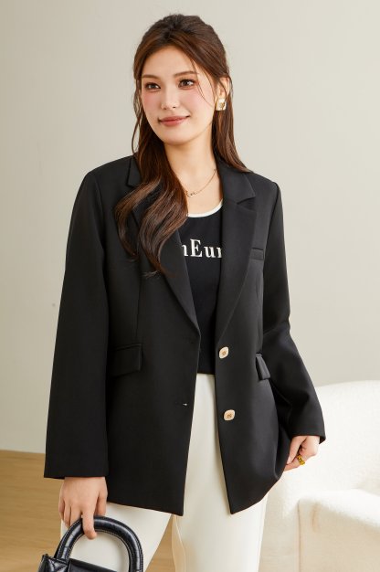 Double Button Notch Lapel Blazer DDW1953