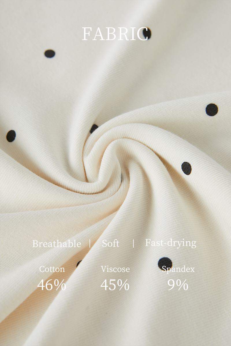 Polka Dot Carousel Print Top EXZ5050