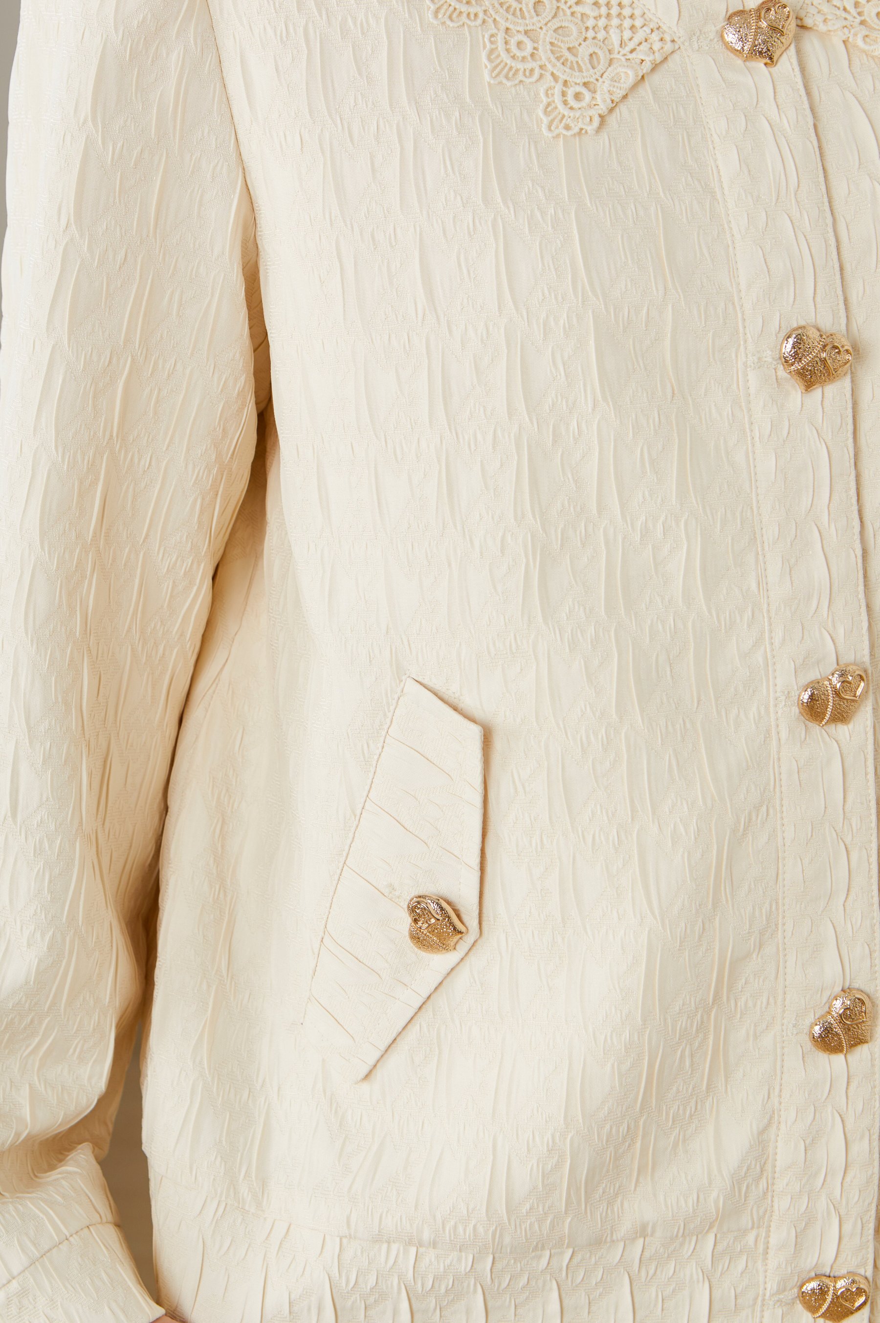 Lace V-neck Thin Jacket ECW2387