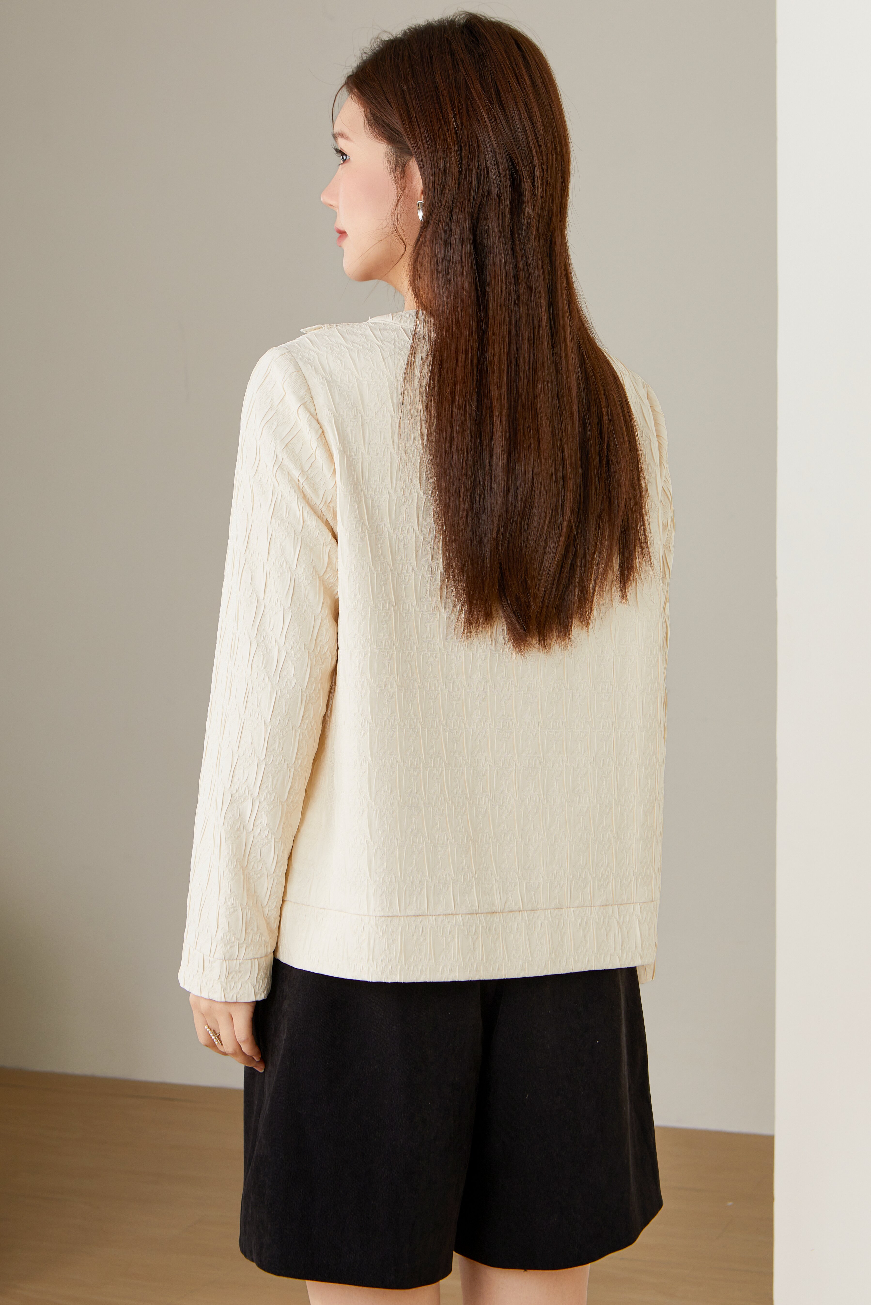 Lace V-neck Thin Jacket ECW2387