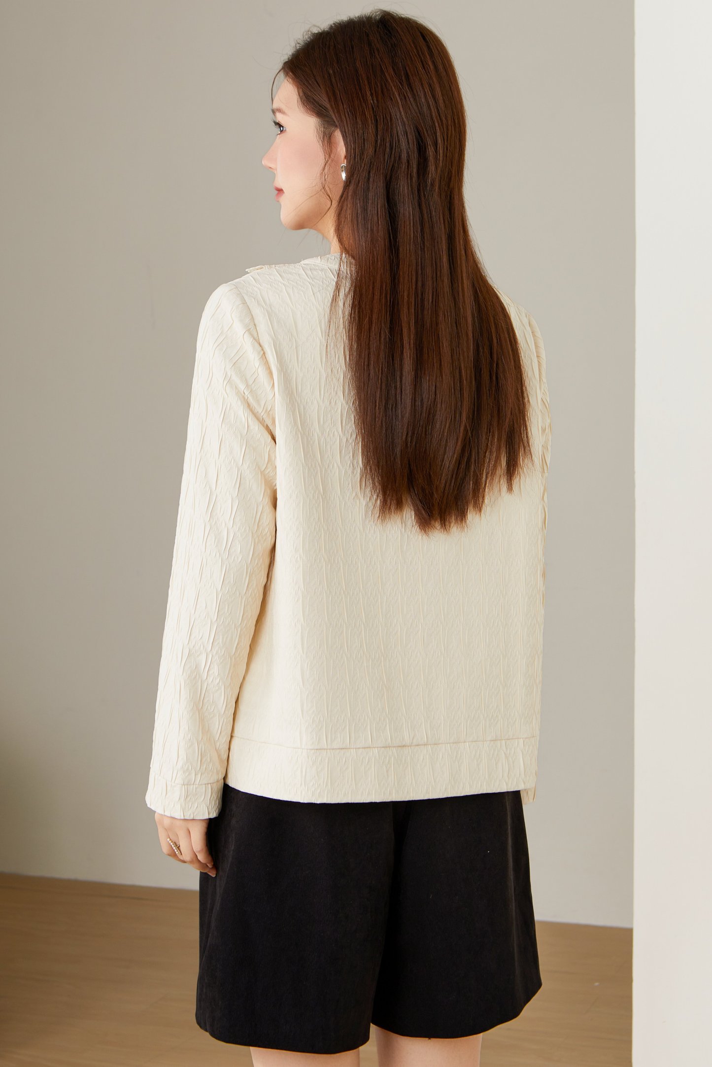 Lace V-neck Thin Jacket ECW2387