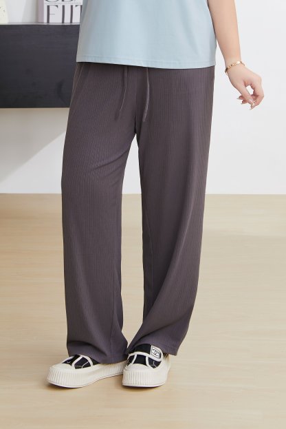 Loose slimming high waisted straight leg pants DXK0139N