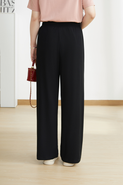 US High Waist Draped Casual Slimming Wide Leg Pants CXK0258N