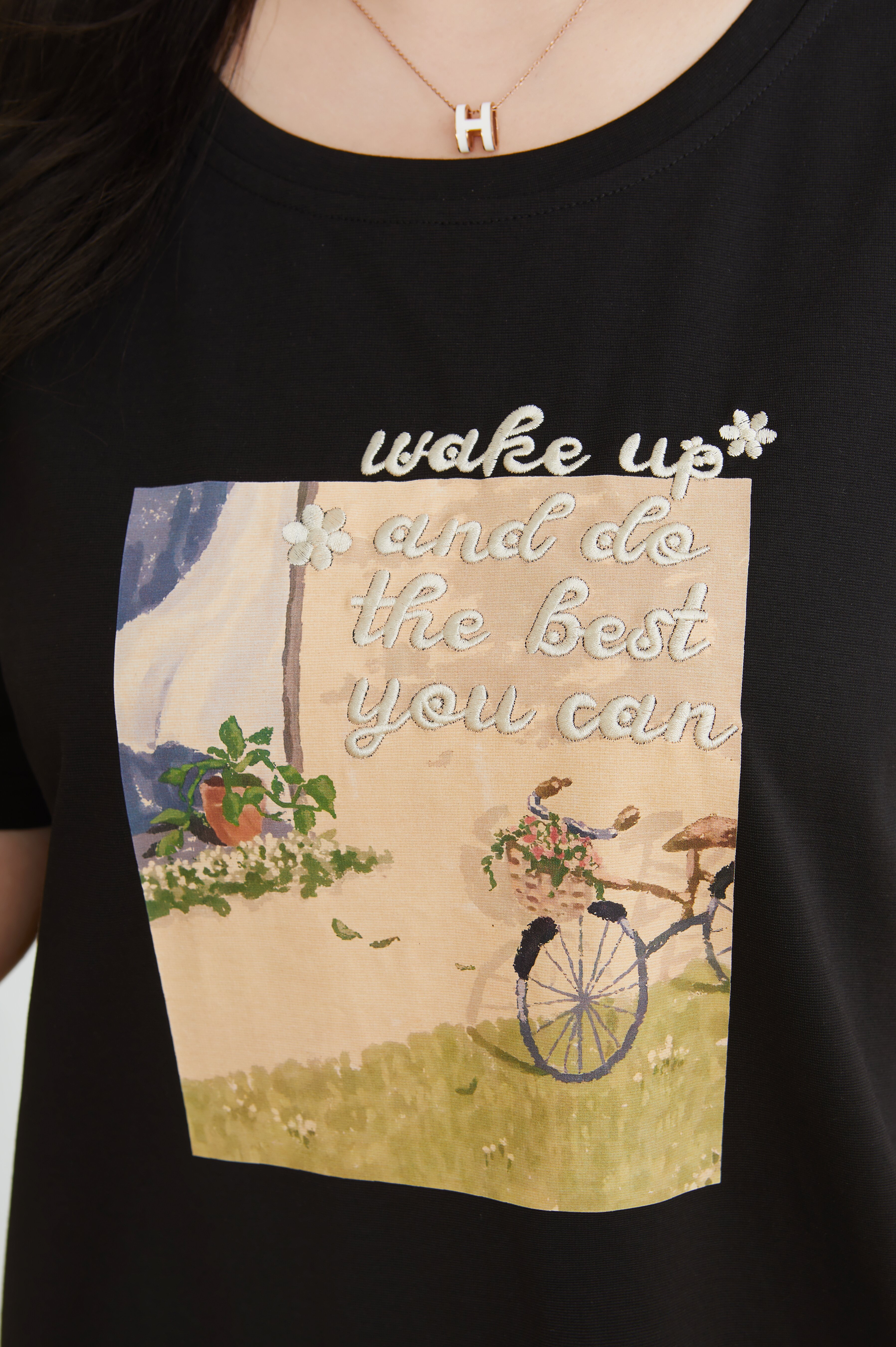 Retro Casual Map T-shirt Dxz1336