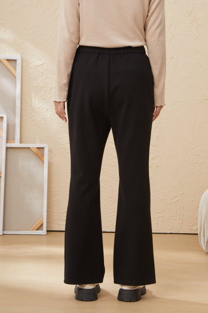 Anti-pilling Plus Velvet Thickened Micro-flared Trousers EDK5962