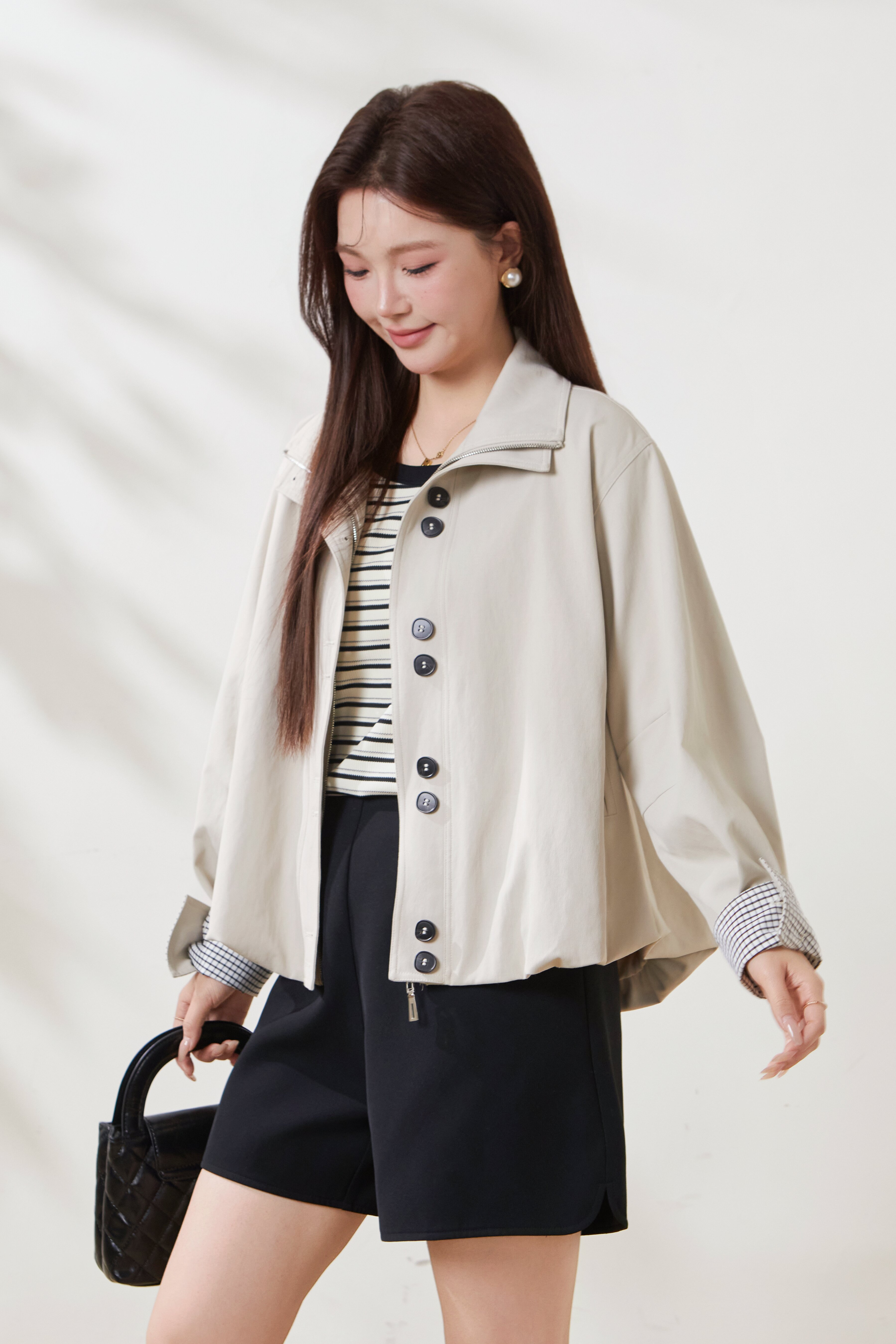 Casual Loose-Fit Tunic Coat FCW6933