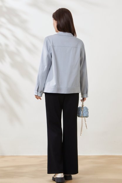 Lace Patchwork Tencel Cotton Thin Jacket FCW6930