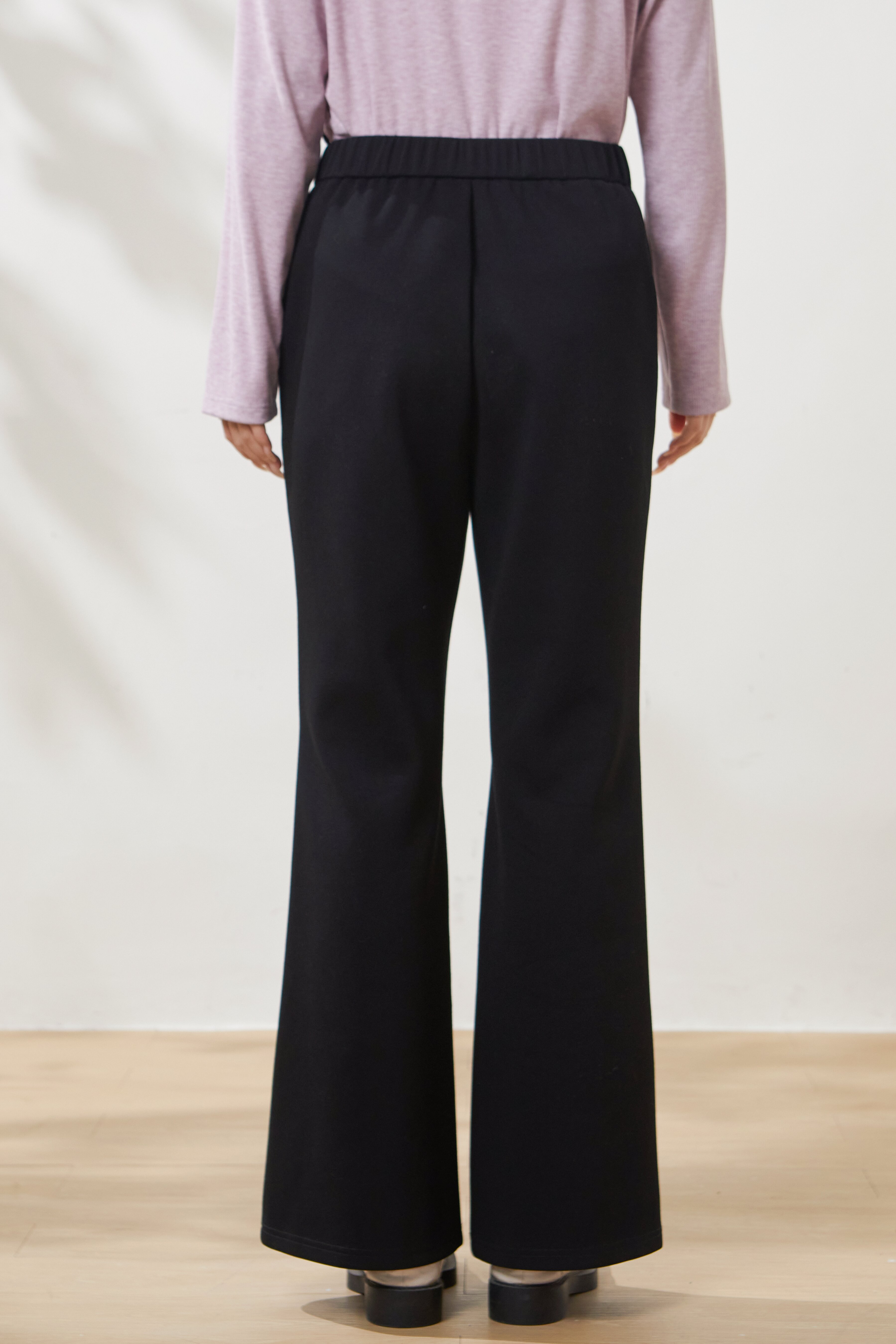 High-waisted flared casual pants FCK6911