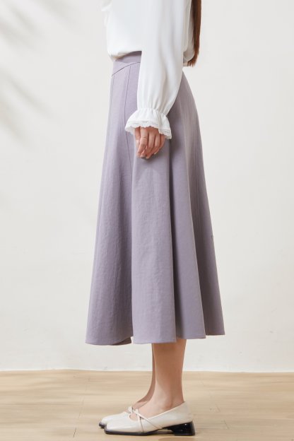 High-waisted eight-panel umbrella skirt FCBQ6969