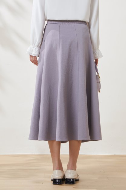 High-waisted eight-panel umbrella skirt FCBQ6969