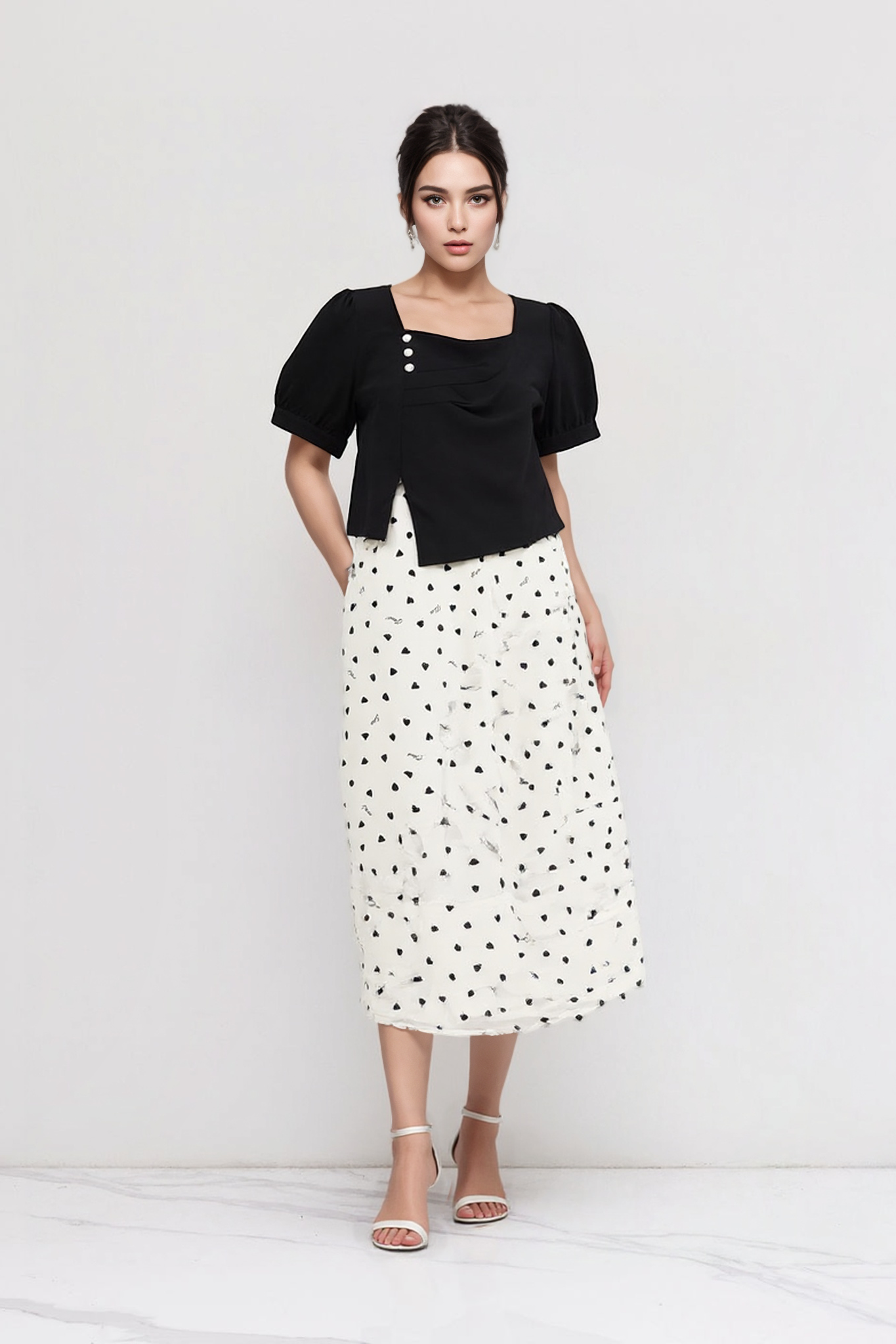 Fake Two-Piece Patchwork Dress CXQ0569