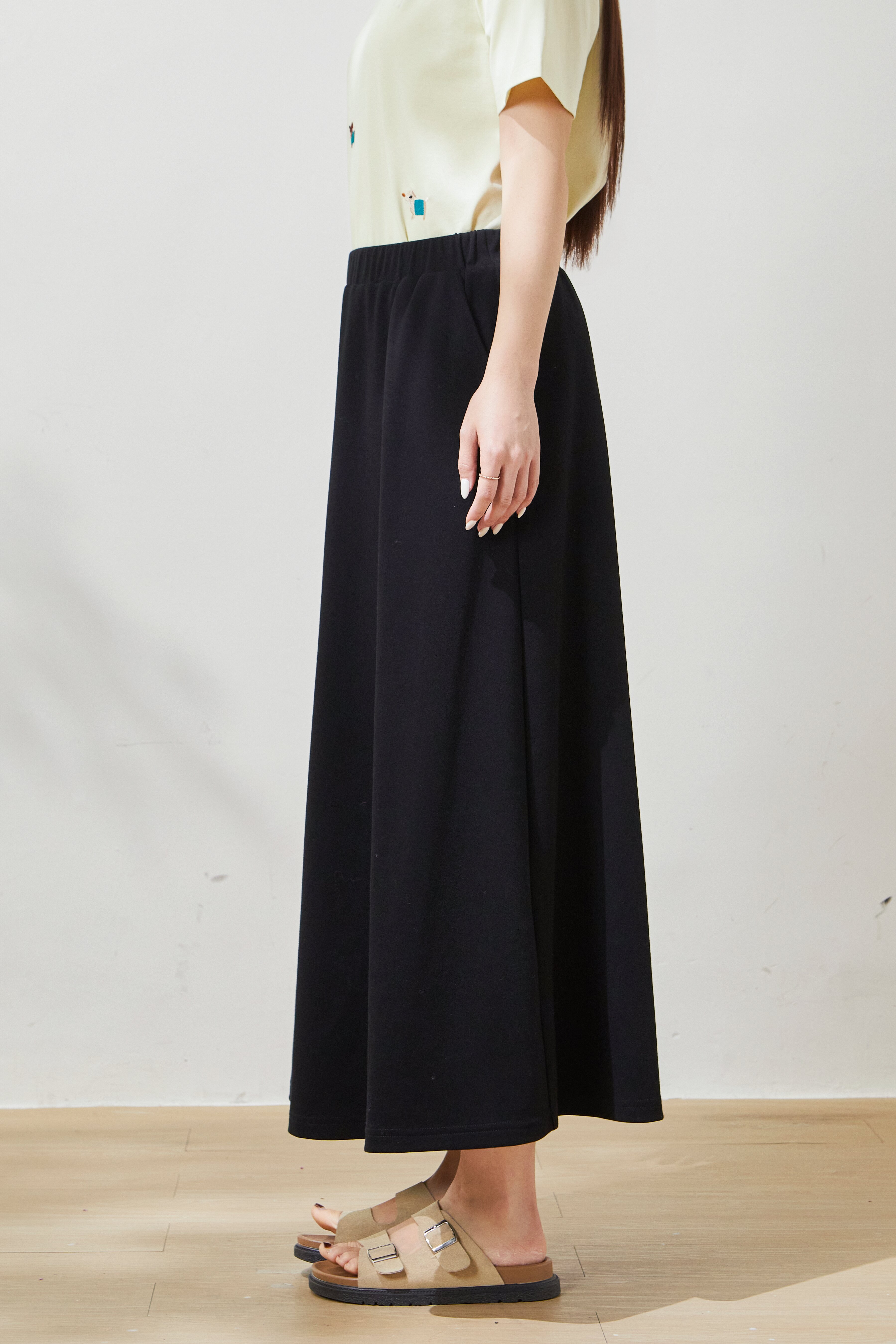 High-waisted slimming versatile long skirt FXBQ7093