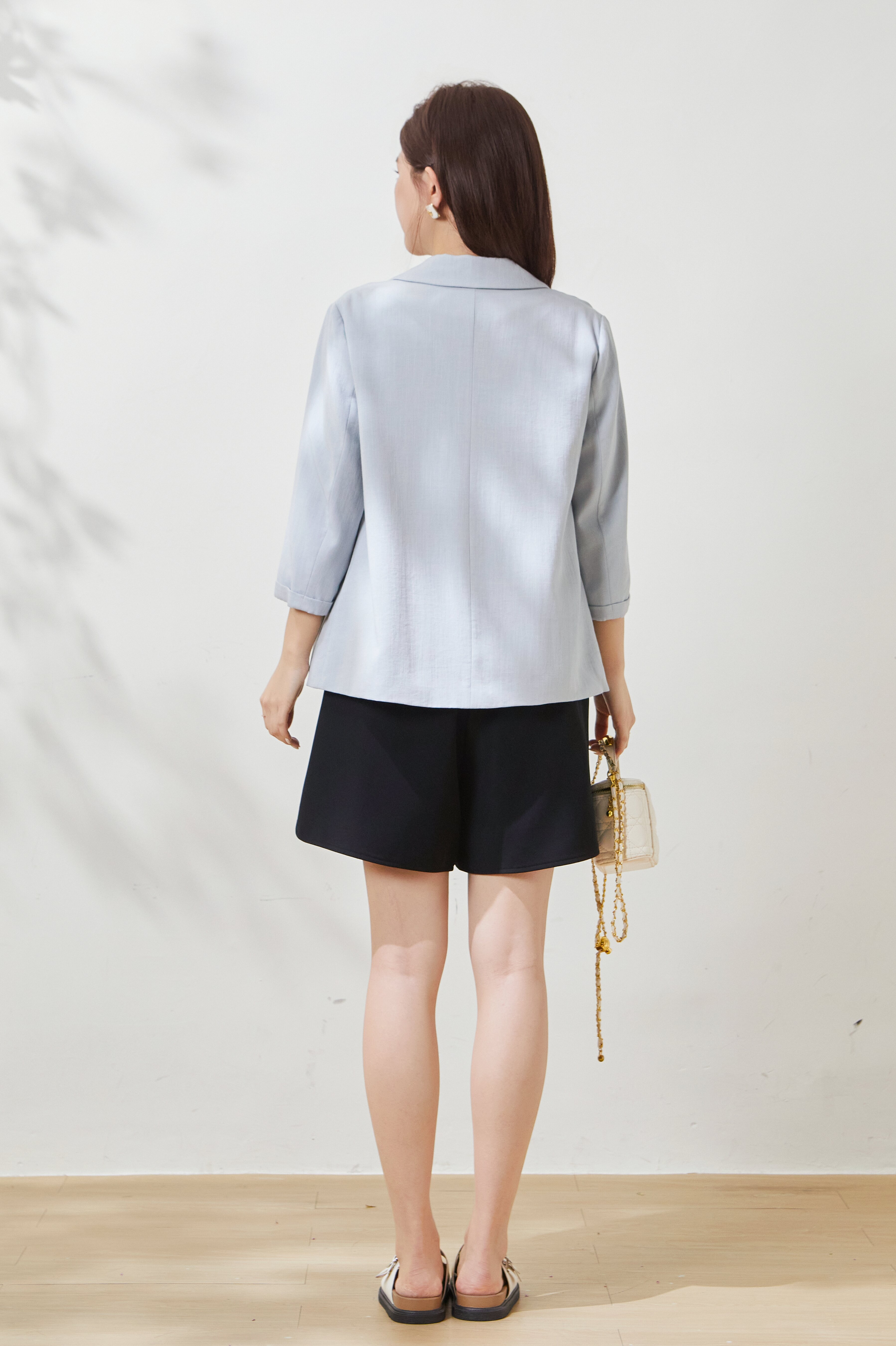 Relaxed Fit Linen Blazer FCW7003