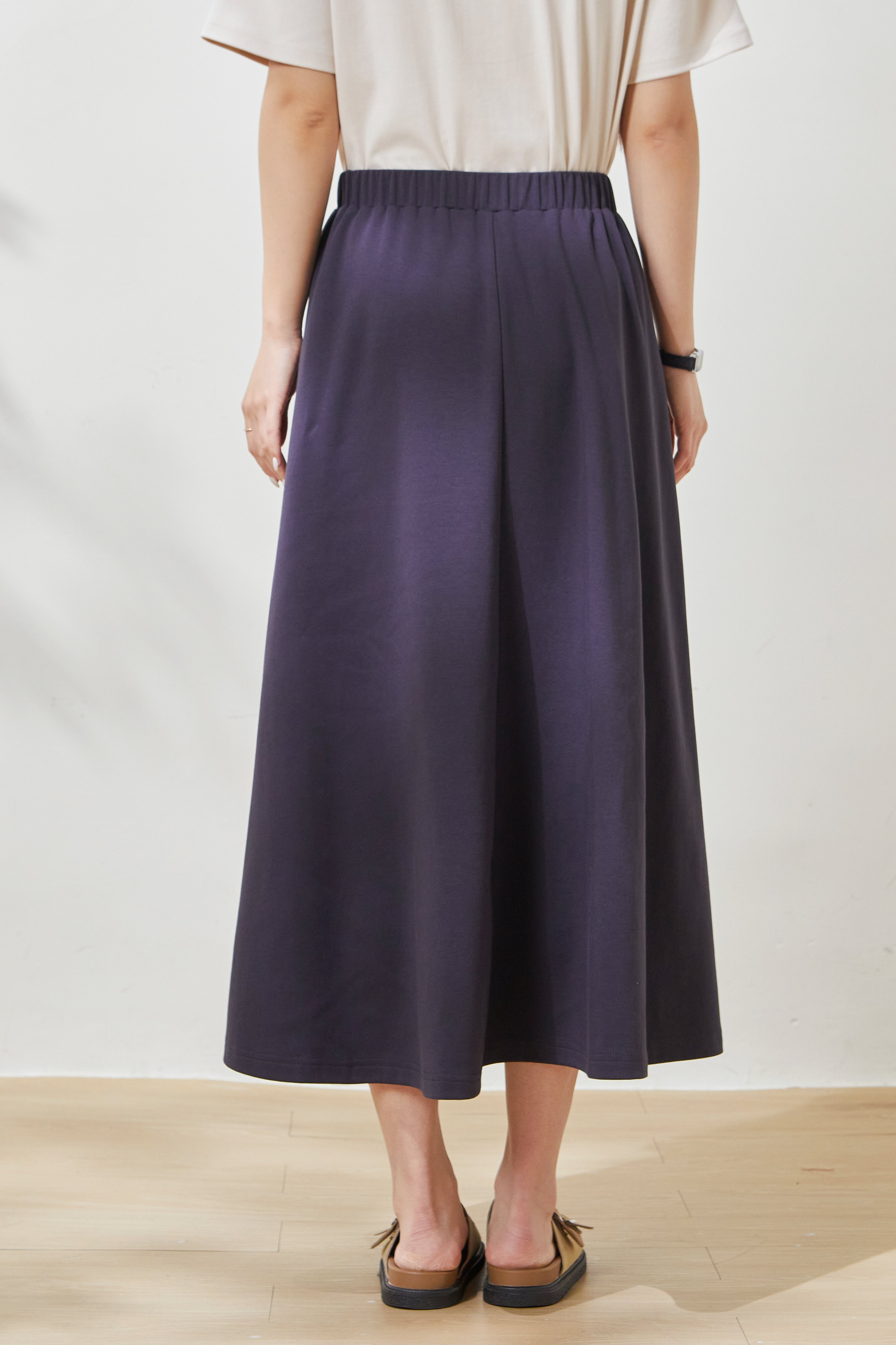 High-waisted slimming versatile long skirt FXBQ7093