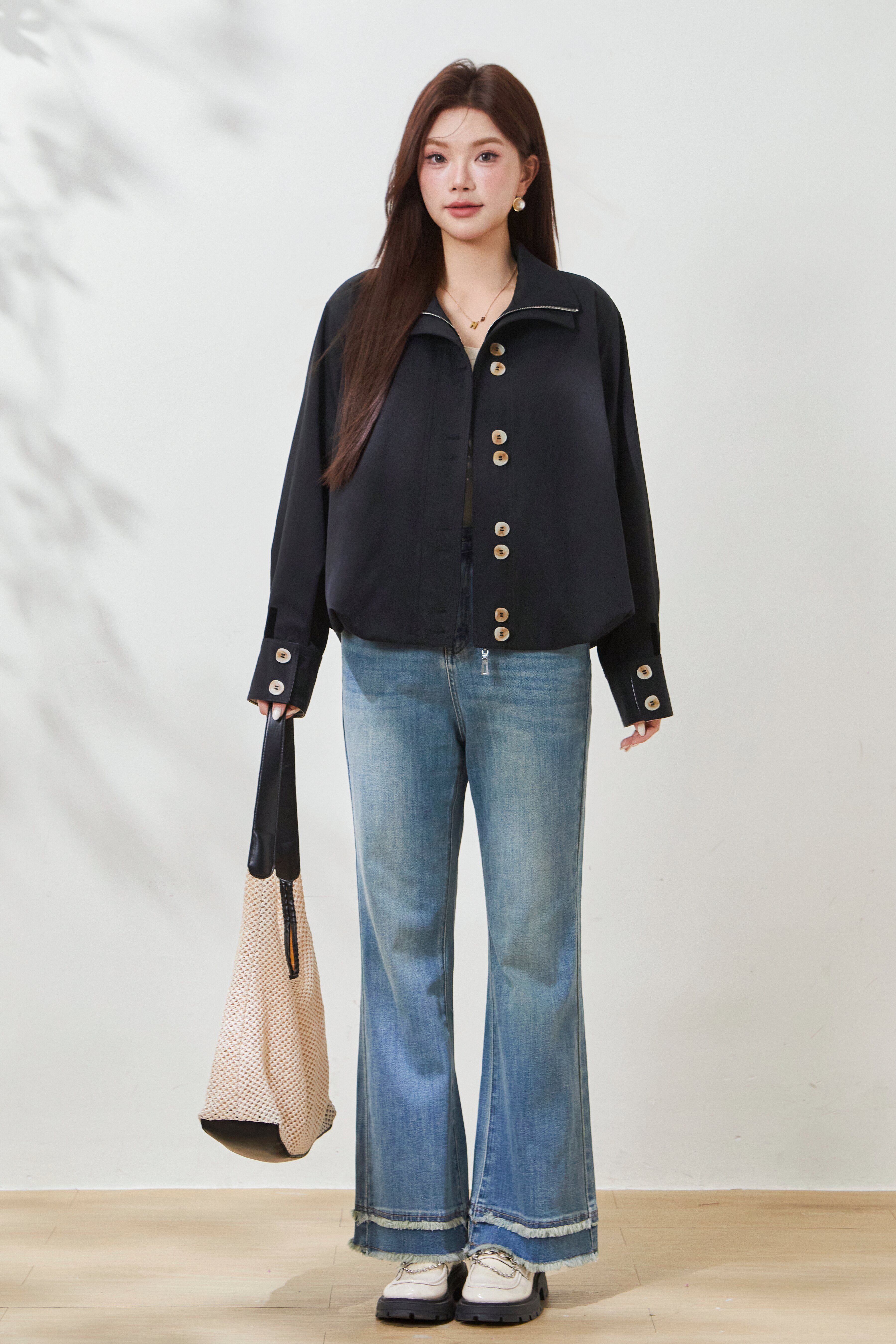 Casual Loose-Fit Tunic Coat FCW6933