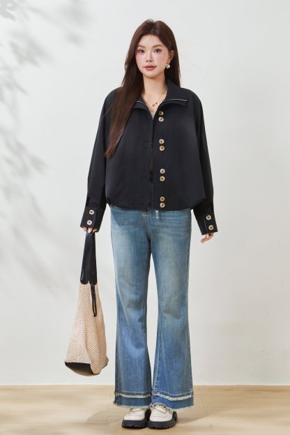 Casual Loose-Fit Tunic Coat FCW6933